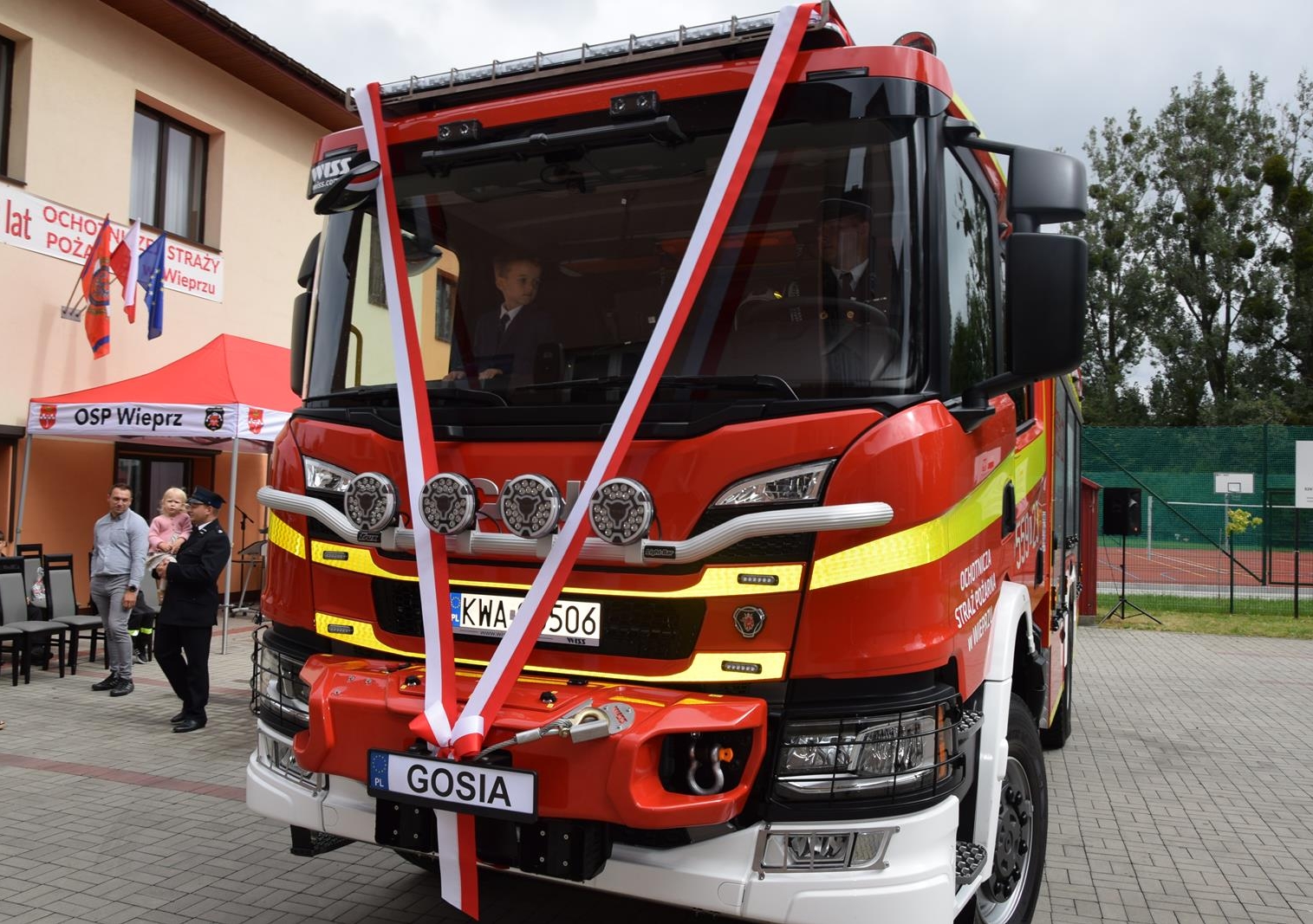 Poświęcenie nowego samochodu strażackiego w OSP Wieprz – 7 września 2025 r.